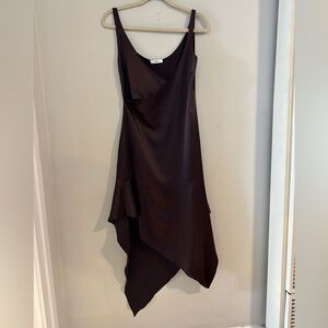 Area Silk Asymmetric Tank Dress - Size 4